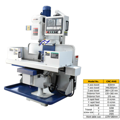 Metal için Hassas CNC Makine Merkezi 1370 * 280mm Çalışma Masası Aşınma Direnci