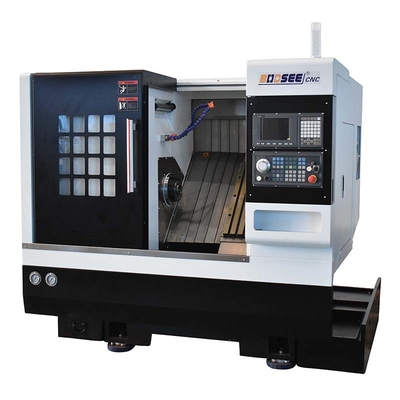 Endüstriyel Eğimli Yatak Metal CNC Torna Makinesi 28m / Min Hızlı Besleme